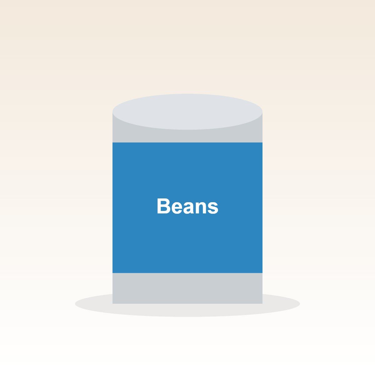 Baked beans, tin