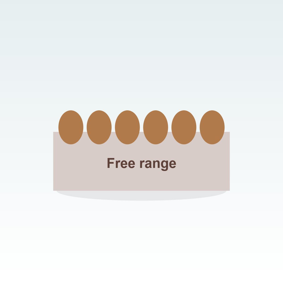 Free-range eggs, 6